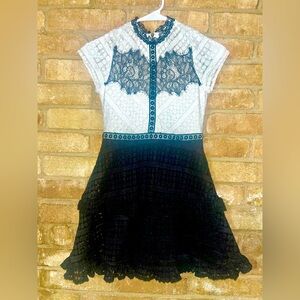Adorable Embellished /Embroidered Girl’s Babydoll Dress - sz 12
